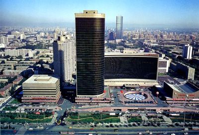 中國國際貿易中心 壯觀 獨立 摩天樓,鳥瞰北京圖片-首都風光圖,首都風光,鳥瞰北京,